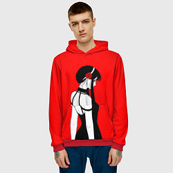Толстовка-худи мужская Spy x Family Йор Форджер, цвет: 3D-красный — фото 2