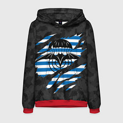 Толстовка-худи мужская СПЕЦНАЗ ГРУ ВДВ, цвет: 3D-красный