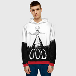 Толстовка-худи мужская Не жук, не зверь, но БОГ Hollow Knight, цвет: 3D-красный — фото 2