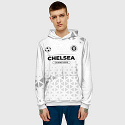 Толстовка-худи мужская Chelsea Champions Униформа, цвет: 3D-белый — фото 2