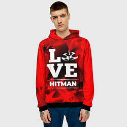 Толстовка-худи мужская Hitman Love Классика, цвет: 3D-черный — фото 2