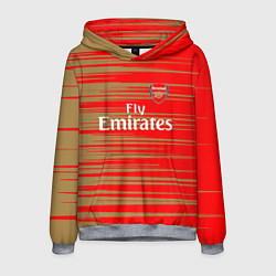 Толстовка-худи мужская Arsenal fly emirates, цвет: 3D-меланж