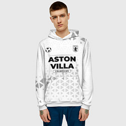 Толстовка-худи мужская Aston Villa Champions Униформа, цвет: 3D-белый — фото 2