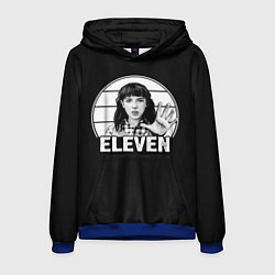 Толстовка-худи мужская ELEVEN Очень странные дела, цвет: 3D-синий