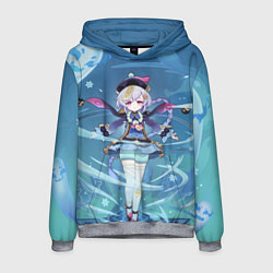 Толстовка-худи мужская Qiqi Genshin Impact, цвет: 3D-меланж