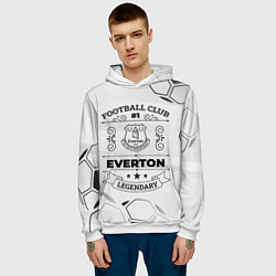 Толстовка-худи мужская Everton Football Club Number 1 Legendary, цвет: 3D-белый — фото 2