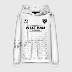 Толстовка-худи мужская West Ham Champions Униформа, цвет: 3D-белый