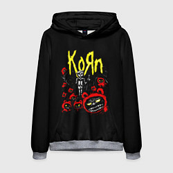 Толстовка-худи мужская KoЯn - Korn, цвет: 3D-меланж