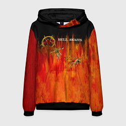 Толстовка-худи мужская Hell Awaits - Slayer, цвет: 3D-черный