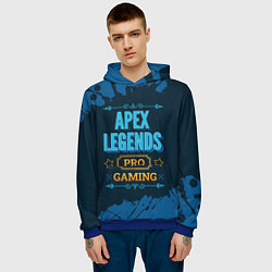 Толстовка-худи мужская Игра Apex Legends: PRO Gaming, цвет: 3D-синий — фото 2