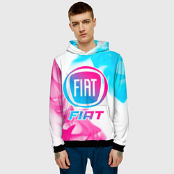 Толстовка-худи мужская Fiat Neon Gradient, цвет: 3D-черный — фото 2