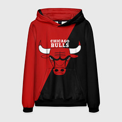 Толстовка-худи мужская Chicago Bulls NBA, цвет: 3D-черный