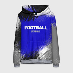 Толстовка-худи мужская Sports club FOOTBALL, цвет: 3D-меланж