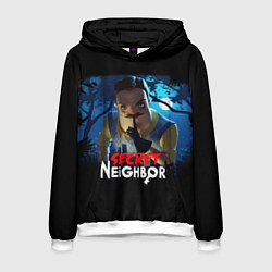 Толстовка-худи мужская Secret Neighbor, цвет: 3D-белый