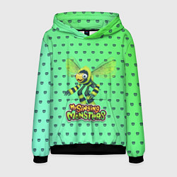 Толстовка-худи мужская My singing Monsters - Жужук, цвет: 3D-черный