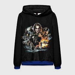 Толстовка-худи мужская Фильм Ворон, Постер The Crow, цвет: 3D-синий