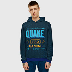 Толстовка-худи мужская Игра Quake: pro gaming, цвет: 3D-синий — фото 2