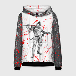 Толстовка-худи мужская Metal gear rising blood, цвет: 3D-черный