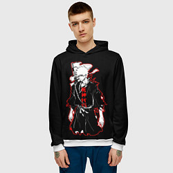 Толстовка-худи мужская Ичиго Курасаки - Блич, цвет: 3D-белый — фото 2