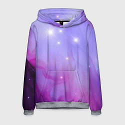 Толстовка-худи мужская Космическое одеяло, цвет: 3D-меланж