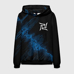 Толстовка-худи мужская Metallica звуковая волна, цвет: 3D-черный