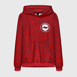 Толстовка-худи мужская Brighton отпечатки, цвет: 3D-красный