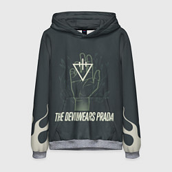 Толстовка-худи мужская Devil wears prada hand, цвет: 3D-меланж