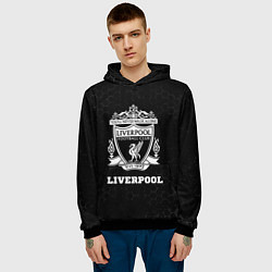 Толстовка-худи мужская Liverpool sport на темном фоне, цвет: 3D-черный — фото 2