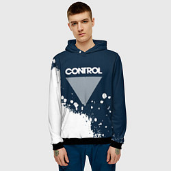 Толстовка-худи мужская Control Краска, цвет: 3D-черный — фото 2