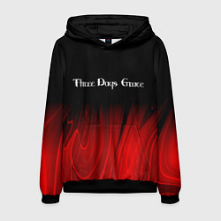 Толстовка-худи мужская Three Days Grace red plasma, цвет: 3D-черный