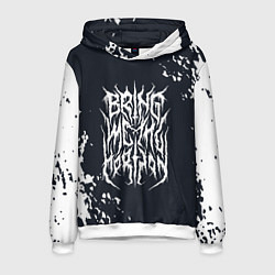 Толстовка-худи мужская Bring Me the Horizon краска, цвет: 3D-белый