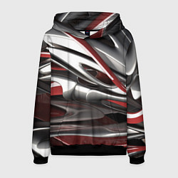 Толстовка-худи мужская Блестящие фигуры, цвет: 3D-черный