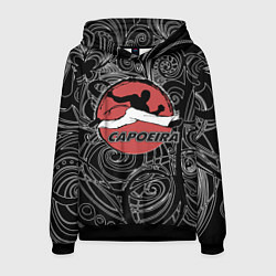 Толстовка-худи мужская Capoeira fighter jump, цвет: 3D-черный