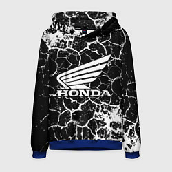 Толстовка-худи мужская Honda logo арт, цвет: 3D-синий