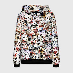 Толстовка-худи мужская Опоссумы, цвет: 3D-черный