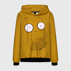 Толстовка-худи мужская Plants vs Zombies Орешек, цвет: 3D-черный