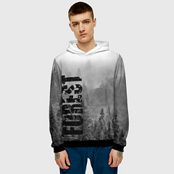 Толстовка-худи мужская Gray Forest, цвет: 3D-черный — фото 2