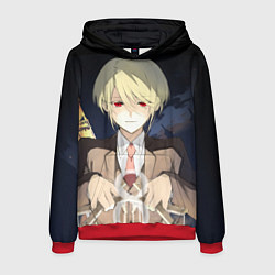 Толстовка-худи мужская Луис Джеймс Мориарти, цвет: 3D-красный