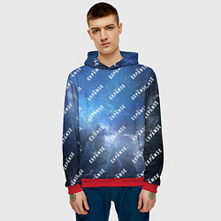 Толстовка-худи мужская The Expanse pattern, цвет: 3D-красный — фото 2