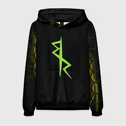 Толстовка-худи мужская Киберпанк - Команда Дэвида, цвет: 3D-черный