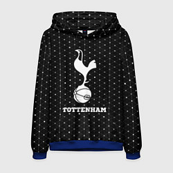 Толстовка-худи мужская Tottenham sport на темном фоне, цвет: 3D-синий