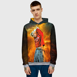 Толстовка-худи мужская Hyunjin Stray Kids space, цвет: 3D-меланж — фото 2