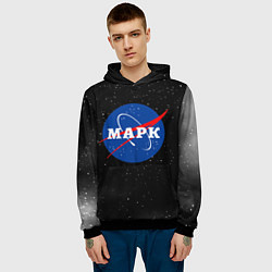 Толстовка-худи мужская Марк Наса космос, цвет: 3D-черный — фото 2
