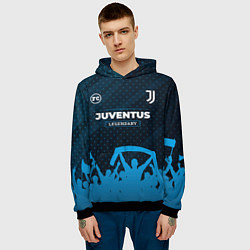 Толстовка-худи мужская Juventus legendary форма фанатов, цвет: 3D-черный — фото 2