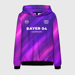 Толстовка-худи мужская Bayer 04 legendary sport grunge, цвет: 3D-черный