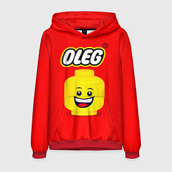 Толстовка-худи мужская Олег Lego, цвет: 3D-красный