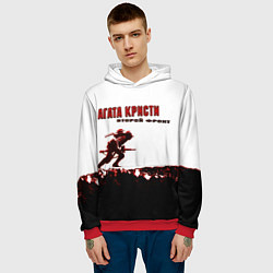 Толстовка-худи мужская Агата Кристи - Второй Фронт, цвет: 3D-красный — фото 2