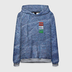 Толстовка-худи мужская Milano - Italy - Jeans - Fashion, цвет: 3D-меланж