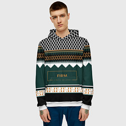 Толстовка-худи мужская FIRM как свитер из 90х, цвет: 3D-белый — фото 2