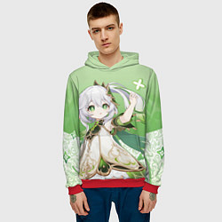 Толстовка-худи мужская Nahida Genshin Impact, цвет: 3D-красный — фото 2